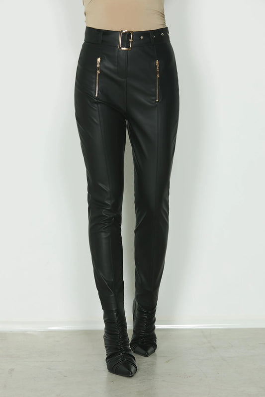 Pantalon simili noir Fabia, Relish